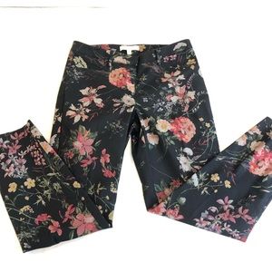 Etcetera floral pants Size 4 zipper fly